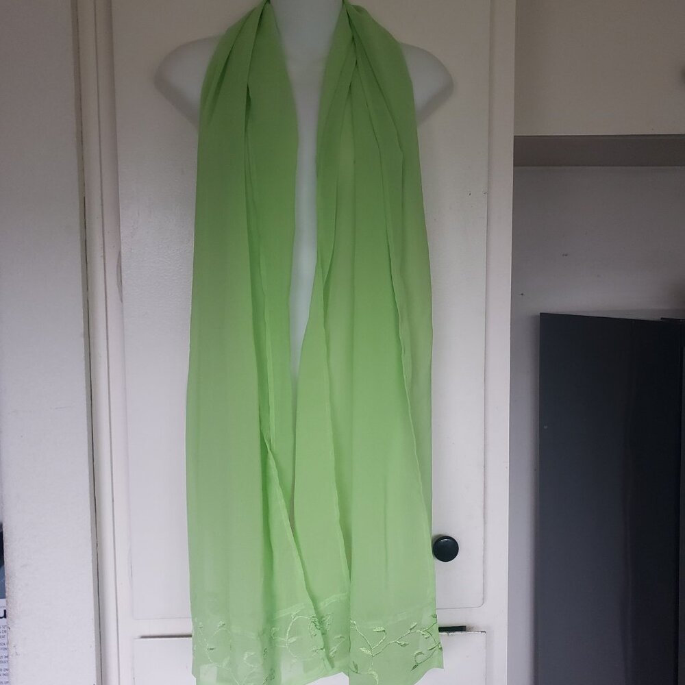 Bright Green Scarf